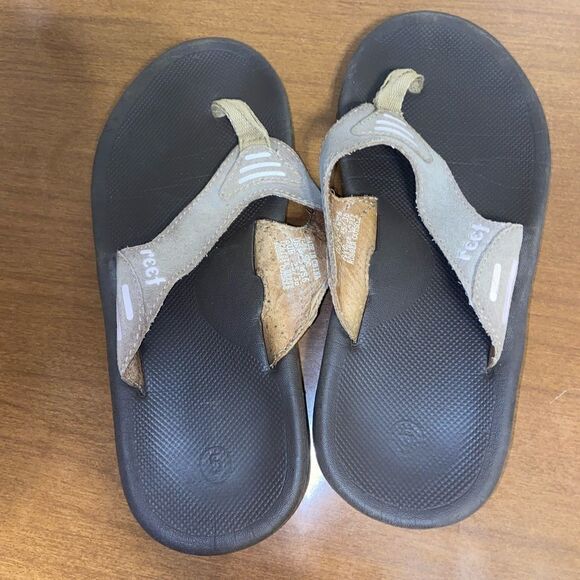 Reef brown leather sandals  - Picture 7 of 7